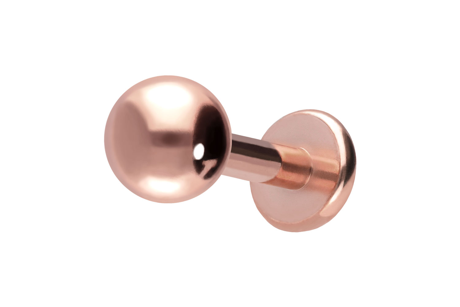 Titan Labret Piercing mit Innengewinde